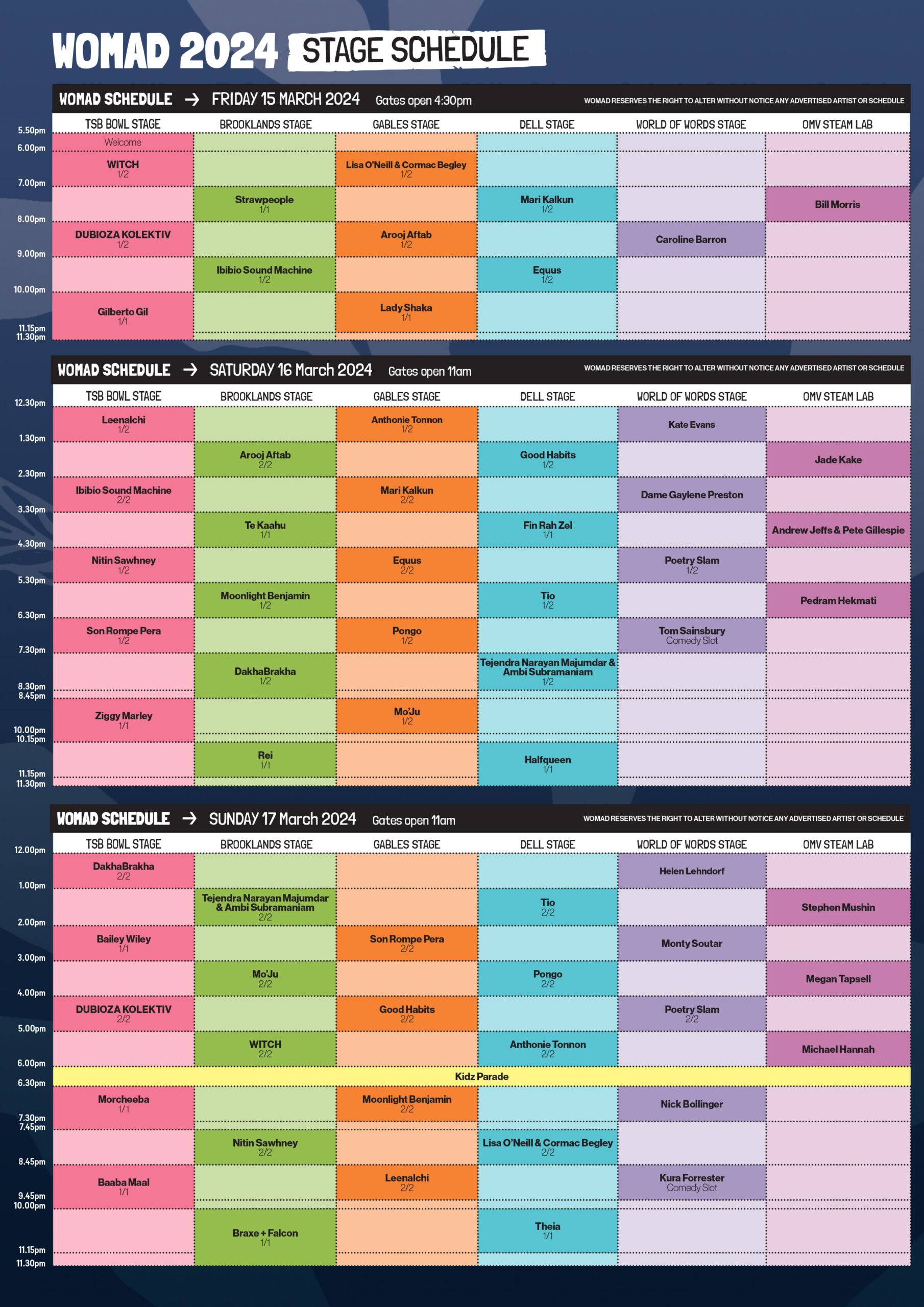 The complete guide to WOMAD 2024 Ambient Light